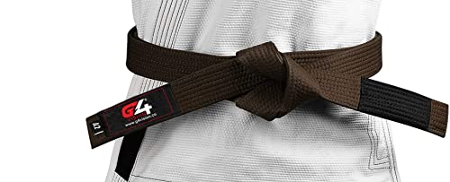 G4 VISION Jiu Jitsu Belt BJJ Belts Brazilian Adult A1 A2 A3 A4 Black Brown Purple Blue White