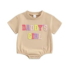 Embroidery Daddys Girl Beige