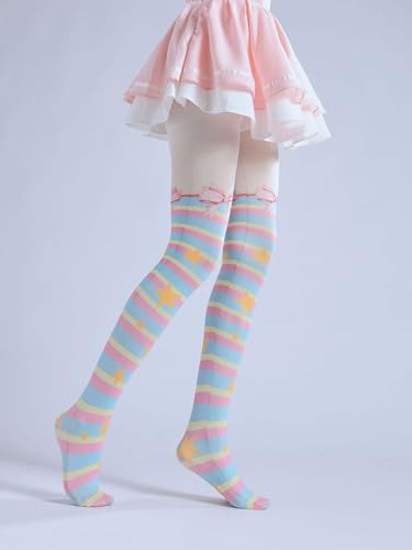 Image of Sahabowi Women's Sheer Tights, Digital Print Designs Stockings