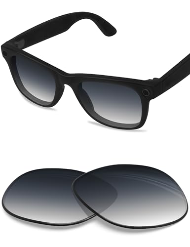 Image of BLAZERBUCK Photochromic Replacement Lenses Compatible with Ray-Ban Meta Wayfarer RW4008 | RW4012 (Gen 2) 53mm Smart Glasses