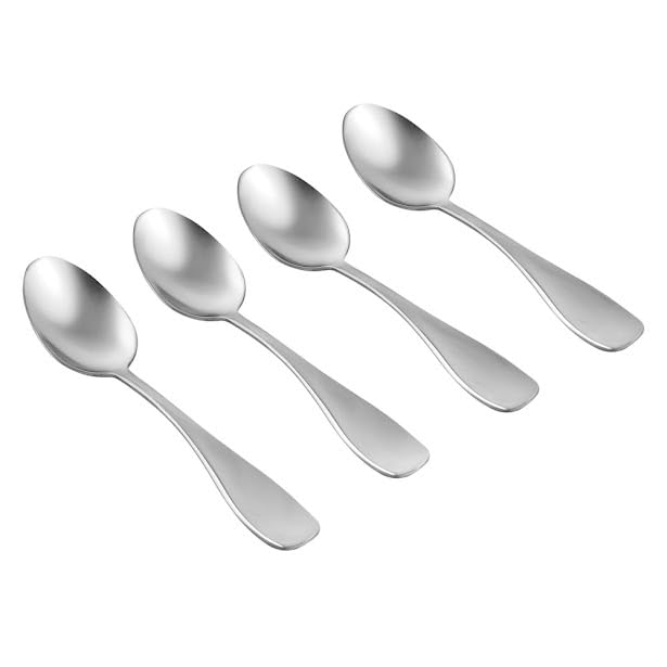 4 x Spoons | Classic and Elegant Design with Mirror Polished Finish | 19cm Stainless Steel Dinner Table Spoons Set for Home, Kitchen & Restaurant | Dishwasher Safe