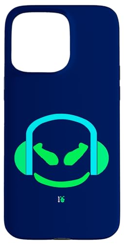 Funny DJ Mallow's SmilingFace �n�[�t�O���[���ƃu���[ �X�}�z�P�[�X iPhone 15 Pro Max �p
