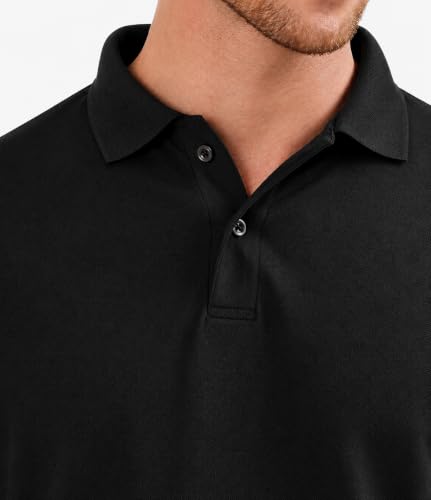 Image of Men's Full Sleeve Polo T-Shirt | Soft & Comfortable Fabric | Breathable | Quick Dry | Stretchable | Lightweight | Wrinkle Resistant | Skin Friendly | Durable