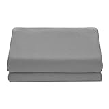 Comfy Basics 1-Piece Ultra Soft Flat Sheet - Elegant, Breathable, Dark Gray, Iron, Full