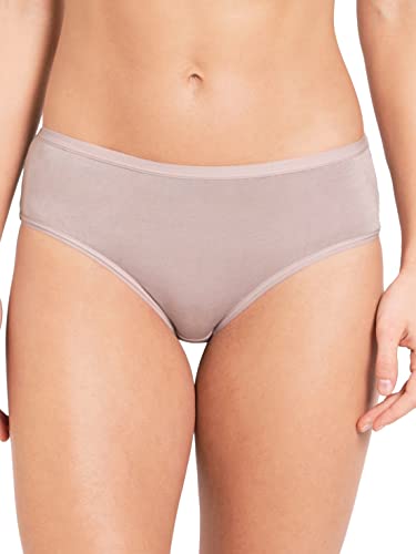 Image of Jockey 1807 Women's High Coverage Micro Modal Elastane Stretch Mid Waist Hipster with Ultrasoft Exposed Waistband