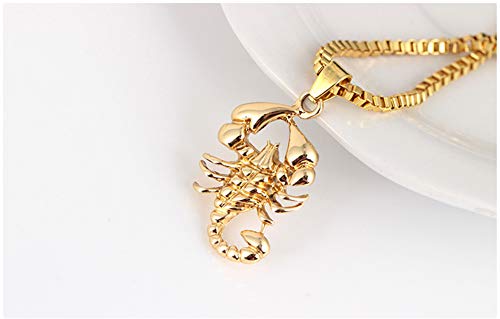 Jczr.y Scorpion Necklace Long Chain Gold Scorpion Pendant Necklace For Women Men Punk Rock Hip Hop Jewelry Scorpio Jewelry Gift #TOP6