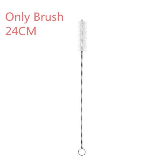 Paille en acier inoxydable réutilisable et sa brosse de soin exclusive
