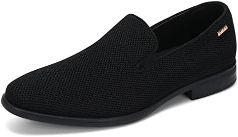 Dirk Dress Shoes for Men Tuxedo Shoes Slip-On Loafer Casual Oxford Shoes Fashion Lightweight Black