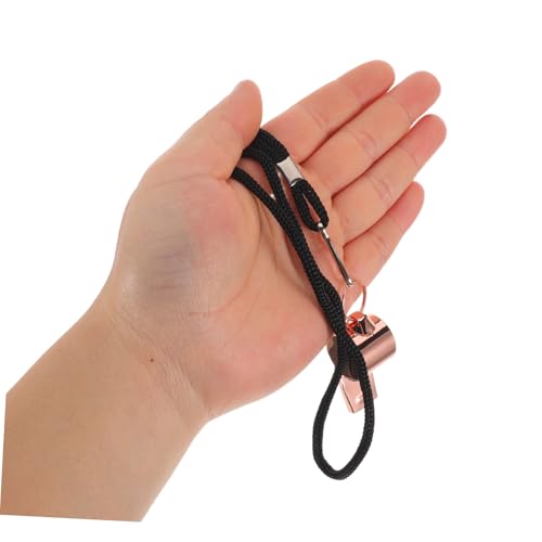 Silbatos de árbitro de acero inoxidable con cordón 6 pzas miniatura 4