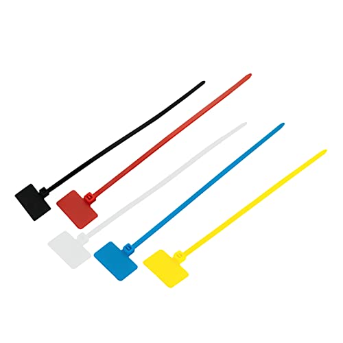 50 Uds. De bridas para cables de nailon de 4x150mm, etiquetas de etiquetas, lazos, marcadores, etiquetas de Cable, bridas con cremallera autoblocantes-multicolor, 50 Uds.