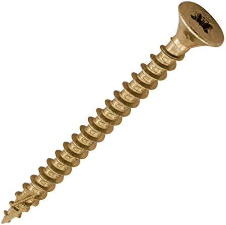 TIMCO C2 Strong-Fix Multi-Purpose Premium Countersunk Gold Woodscrews - 3.5 x 30 - Box of 200