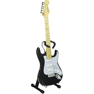 Axe Heaven FS-003 Licensed Fender Stratocaster Black Distressed - Les Beatles, Paul McCartney, John Lennon, RIngo Starr, George Harrison