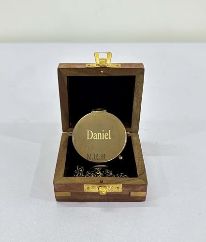Brújula de Latón con Cita Motivacional miniatura 4