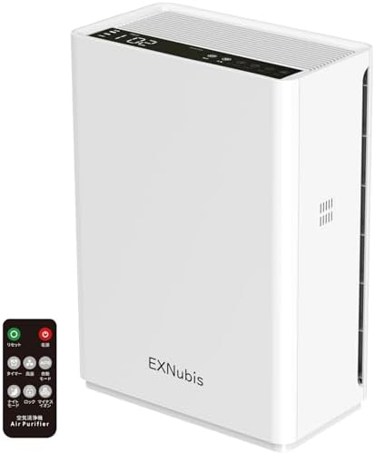 Air Purifier with HEPA Filter, Applicable Floor Area, 100.6 sq ft (37 sq m), PM2.5, Pollen Protection, Air Quality Detection, Auto Mode, Air Flow Adjustment, Quiet, Energy Saving, Touch Panel, Timer F