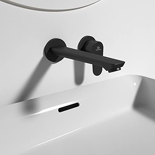 Ideal Standard BD133XG Cerafine O Wall-Mounted washbasin Mixer tap, Silk Black, Ausladung 224mm, Wandbefestigung - Image 4