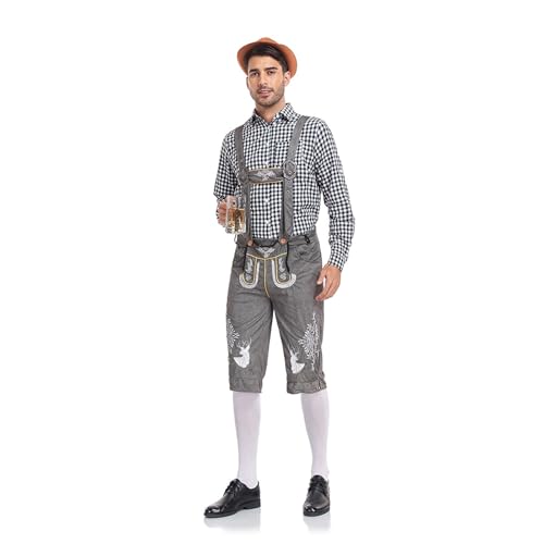 Lederhosen Homme Cuir Suède de Vachette Authentique Oktoberfest