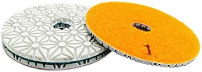 SHDIATOOL 4 - Inch Diamond polishing Pads 3-Step 1 Set for Marble Stone 3PCS 100mm