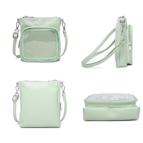 Image of Mini Ita Crossbody Purse, Pin Display Small Shoulder Bag For Anime