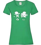 Más colores a petición Mono y Leo con gorra de base para mujer, verde, XXL