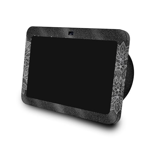 Image of Glossy Glitter Skin Compatible with Amazon Echo Show 8 (3rd Gen, 2023) - Floral Lace - Premium 3M Vinyl Protective Wrap Decal Cover - Easy to Apply, Crafted in The USA by MightySkins