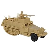 BMC CTS WW2 US M3 Halftrack - 4pc Tan Plastic Army Men Armored Vehicle