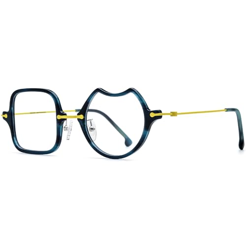 Image of FONEX Acetate Titanium Glasses Frame Men 2024 New Square Eyeglasses Spectacles Eyewear F85843