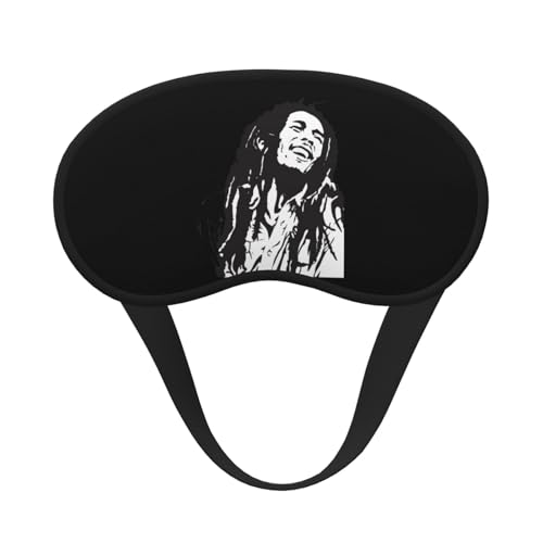 Marley Bob マーリーボブ 欧米レゲエの父 アイマスク 睡眠用 安眠グッズ 目隠し 快眠グッズ スリープマスク 収縮バンド型 軽量 通気性 柔らかい 遮光 圧迫感なし 肌にやさし 仮眠 旅行 出張 昼寝に最適 四季 男女兼用 1枚