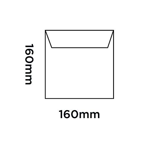 Blake Envelopes Purely Everyday 0160SQ Quadratische Briefümschlage Naßklebung Weiß 160 x 160 mm 100g/m², White - Image 2
