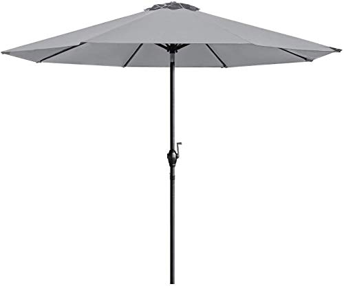 Homall 9 Ft Patio Umbrella in Gray