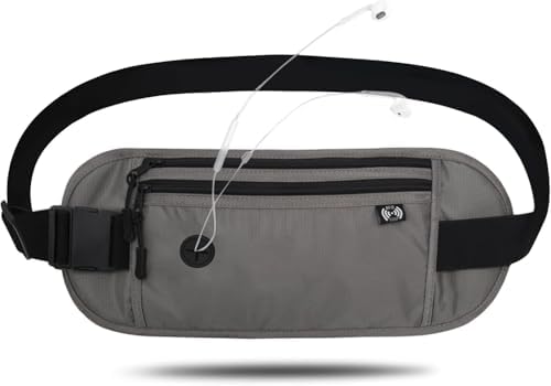 Money Belt for Travel RFID Blocking Passport Holder, Waist Pouch ...