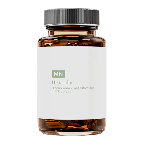 Hista Plus Kapseln mit DAO | Schnelle Hilfe bei Histaminintoleranz | Tabletten mit Quercetin & Vitamin C, B6 und Kupfer | Apothekenqualität | 60 DAO Kapseln
