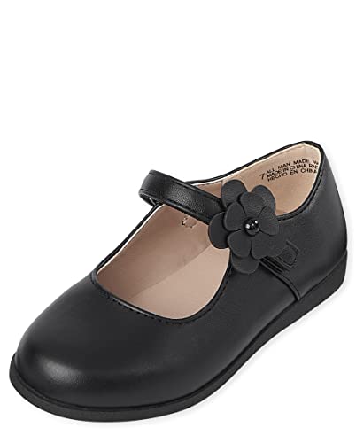 The Children's Place Girls Uniform Comfort Flex Shoes Mary Jane Flat, Black, 9 Toddler Us #TOP24