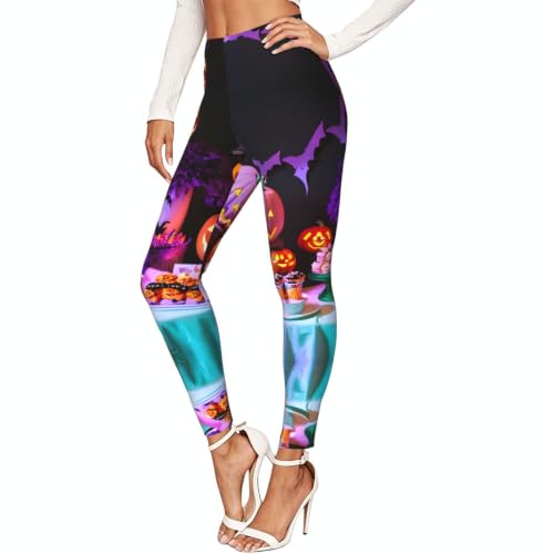 Leggings de compresión con estampado suave de fiesta de carnaval para mujer