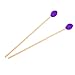 1 Pair Marimba Mallets, Wool Head Keyboard Marimba Mallets with Beech Wood Handles for Intermediate Player(Purple)