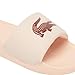 Lacoste Women's Serve Slide, Peach Croc, 8