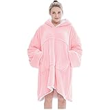  FELOVE Sudadera con Capucha, Manta usable,Grande Hoodie Sudadera con de Gran tamaño, Talla Única, cálida, Suave, y cómoda Sudadera , para Adultos, Hombres, Mujeres, Adolescentes.