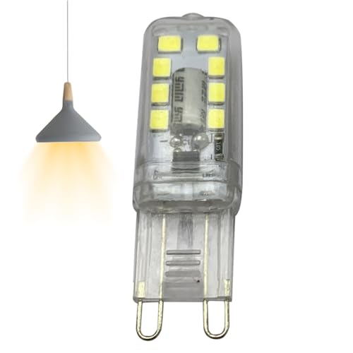 Jildouf Bombillas LED G9 | Bombilla LED G9 de 3 W, no regulable, sin parpadeo, luz diurna, multifuncional, ángulo de 360 grados, luz de maíz pequeña, reutilizable, para sala de estudio, dormitorio
