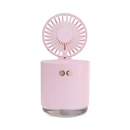 Mini climatiseur portable contre la chaleur au bureau avec ce ventilateur rose