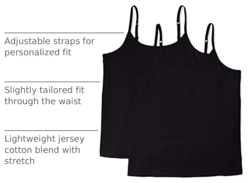 Image of Amazon Essentials Women's Fitted Tank Top Camisole Undershirts, Plus Size