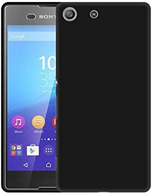 Case Creation Soft Cover for Xperia M5, Xperia M5 Case/Sony Xperia M5 Cover/Xperia M5 Accessories/Xperia M5 Back Case Cover (Pitch Black Edges)