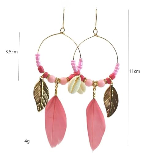 Boucles d'oreilles plumes légères pour sublimer un visage avec un style ethnique - 4