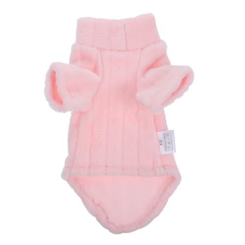 LIOOBO 毛のない猫の服 猫パジャマ用の猫帽子 猫のハーネスと 犬のジャケット 猫ベッド 猫の衣装 猫の木 コート 犬服 犬の冬服 かわいい猫服 犬の服 冬のペットの衣装 ベルベット ピンク