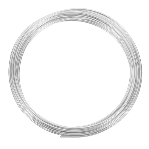 Ipetboom Alambre de Aluminio para Bonsái 2 MM X 5 M Alambre Flexible para Jardinería de Plantas Maceta Cable Práctico para Modelado y Fijación de Bonsáis Interiores y Exteriores