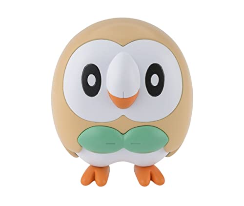 Pokémon Quick 10 Rowlet Bandai, maquette sans colle avec pièces pré-colorées faciles à monter