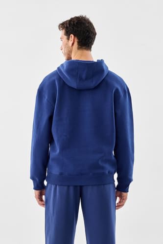 Image of SNITCH Men Casual Hoodie| Oversized Fit Hooded Neckline with Graphic Print & Long Sleeve| Soft Cotton-Polyester Blend for Daily Winter Wear & Streetwear