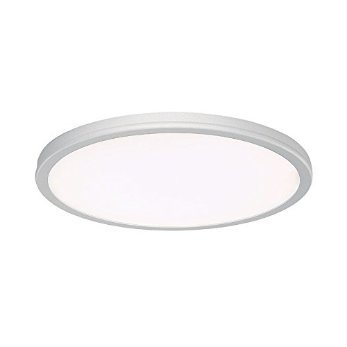 Geos 15in LED Round Low-Profile Flush Mount 3000K in Titanium