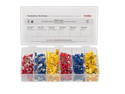 Woodhead/Molex, 194130099, Terminals 280 PC Part Insul QD KIT (5 Item/s)