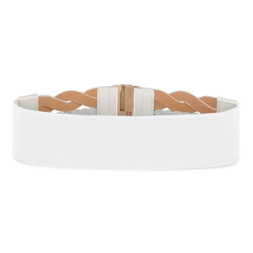 BlackButterfly Wide Waspie Elastic Vintage Braided Vertical Clasp Buckle Cinch Waist Belt2