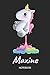 Maxine - Notebook: Blank Lined Personalized & Customized Name Rainbow Farting Unicorn School Notebook / Journal for Girls & Women. Funny Unicorn Desk ... School Supplies, Birthday & Christmas Gift.
