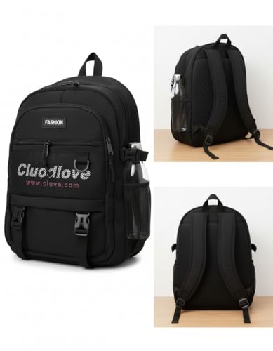 Image of SRZ School Bag College Bag Backpack for women Travel bag Polyester Trendy Stylish Backpack Drawstring Embroidery